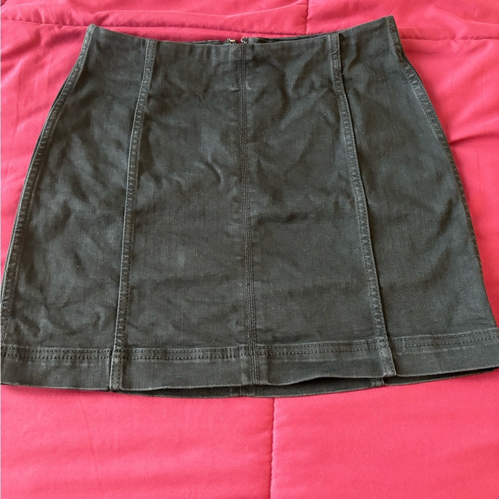 Classic Black Denim Skirt Target